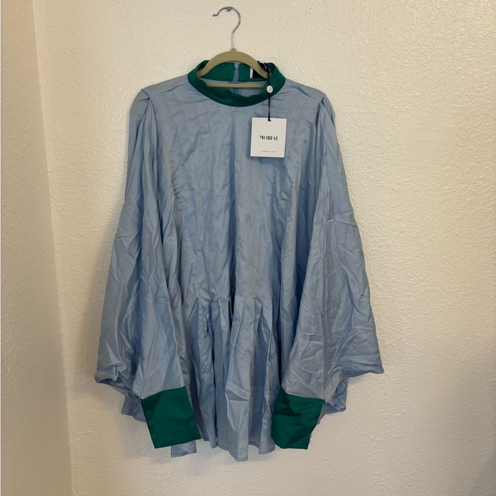 MOIRAI DURI bat wing crepe top, OS